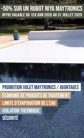 Promotion sur le robot piscine Niya de Maytronics chez Bluedep