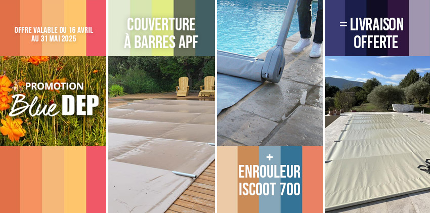 promotion couverture à barres APF enrouleur iscoot700